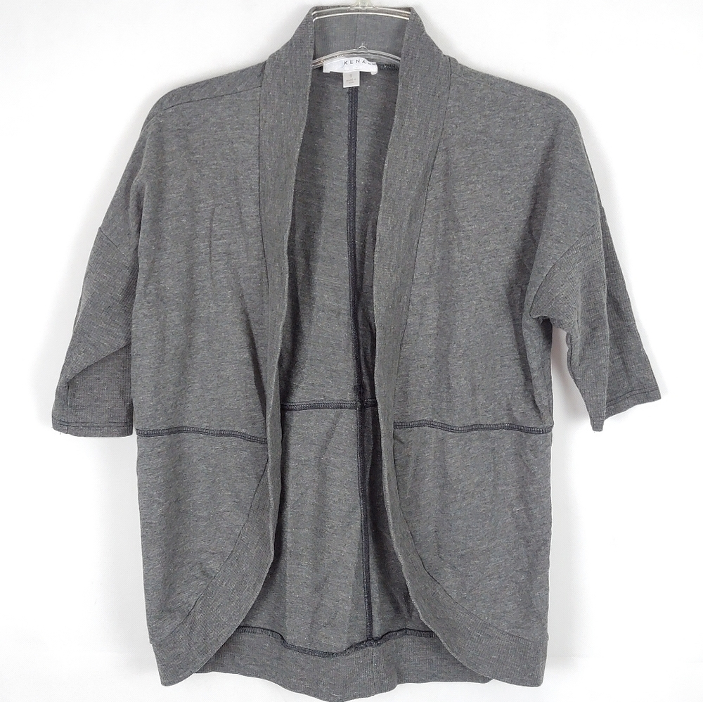 Vintage Kenar Open Front Cardigan Womens S Minimalist Grandma Core Casual Fall
